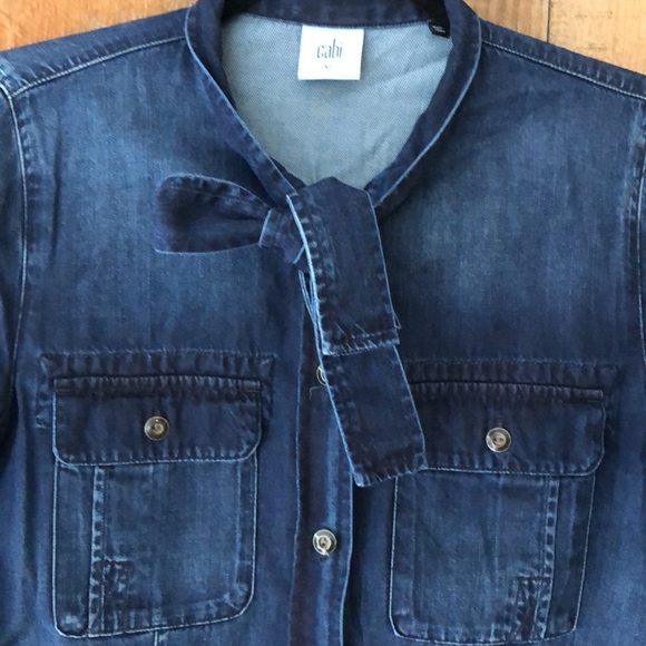 CABI dark denim top size XS - Picture 3 of 7